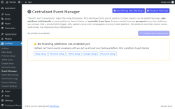 Page screenshot: UniPixel &rarr; Event Manager