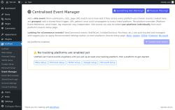 Page screenshot: UniPixel &rarr; Event Manager