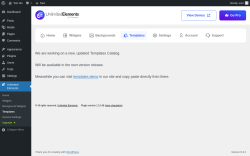 Page screenshot: Unlimited Elements → Templates