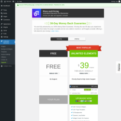 Page screenshot: Unlimited Elements → Upgrade  ➤