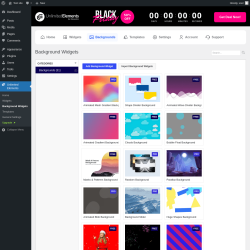 Page screenshot: Unlimited Elements &rarr; Background Widgets