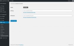 Page screenshot: Settings &rarr; Unofficial ConvertKit