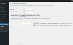 Page screenshot: UPC/EAN codes → New products