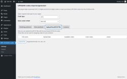Page screenshot: UPC/EAN codes → Upload Excel/CSV file