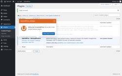 Page screenshot: Plugins &lsaquo; Test site &mdash; WordPress