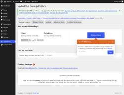 Page screenshot: UpdraftPlus