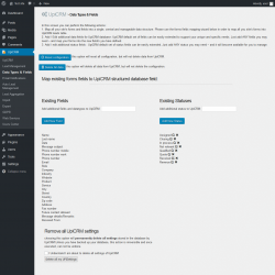 Page screenshot: UpiCRM → Data Types & Fields