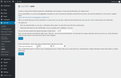 Page screenshot: UpiCRM → GDPR