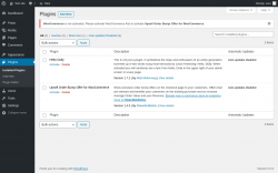 Page screenshot: Plugins &lsaquo; Test site &mdash; WordPress
