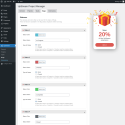 Page screenshot: UpStream → Bugs