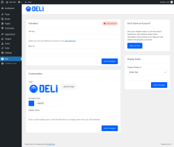 Page screenshot: Deli