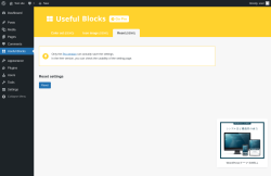 Page screenshot: Useful Blocks → Reset (DEMO)