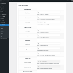 Page screenshot: Referral