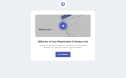 Page screenshot: User Registration - Setup Wizard