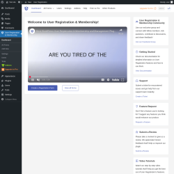 Page screenshot: User Registration & Membership