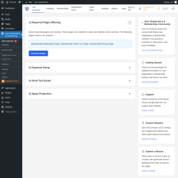 Page screenshot: User Registration & Membership &rarr; Site Assistant 4