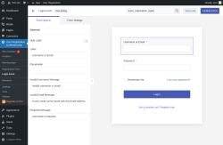 Page screenshot: User Registration & Membership &rarr; Login Form