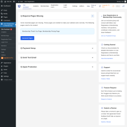 Page screenshot: User Registration & Membership &rarr; Site Assistant 4