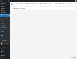 Page screenshot: User Registration & Membership &rarr; Tools
