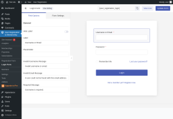 Page screenshot: User Registration & Membership &rarr; Login Form