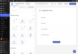Page screenshot: User Registration & Membership