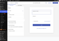 Page screenshot: User Registration & Membership &rarr; Login Form