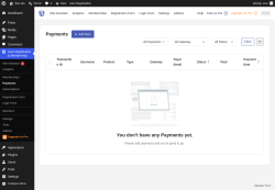 Page screenshot: User Registration & Membership &rarr; Payments