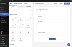 Page screenshot: User Registration & Membership &rarr; Fields