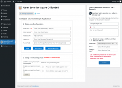 Page screenshot: Azure/Office365 User Sync