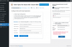 Page screenshot: Azure AD / B2C User Sync