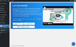 Page screenshot: Azure AD / B2C User Sync &rarr; Dashboard
