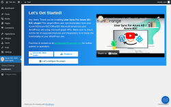 Page screenshot: Azure AD / B2C User Sync &rarr; Dashboard