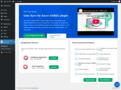 Page screenshot: Azure AD / B2C User Sync