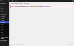 Page screenshot: Settings &rarr; Student Verification & Discounts