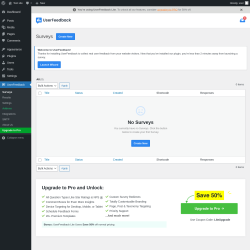 Page screenshot: UserFeedback