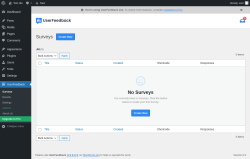 Page screenshot: UserFeedback