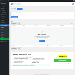 Page screenshot: UserFeedback