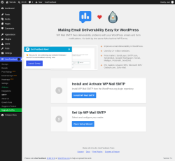 Page screenshot: UserFeedback &rarr; SMTP