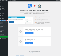 Page screenshot: UserFeedback → SMTP