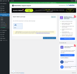 Page screenshot: WebToffee Import Export (Basic) &rarr; Import