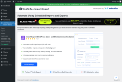 Page screenshot: WebToffee Import Export (Basic) &rarr; Scheduled Job