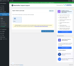 Page screenshot: WebToffee Import Export (Basic) &rarr; Import