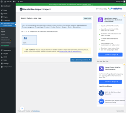 Page screenshot: WebToffee Import Export (Basic) &rarr; Import