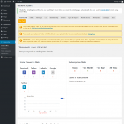 Page screenshot: Users Ultra