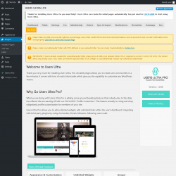 Page screenshot: Users Ultra ‹ Test site — WordPress