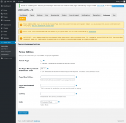 Page screenshot: Users Ultra → Gateways 