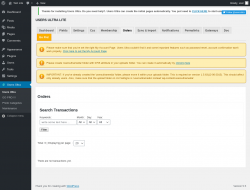 Page screenshot: Users Ultra → Orders 