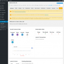 Page screenshot: Users Ultra → GO PRO !!!  → Dashboard 