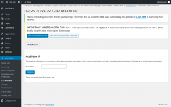 Page screenshot: Users Ultra → I.P. Defender