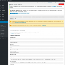 Page screenshot: Users Ultra → Doc
